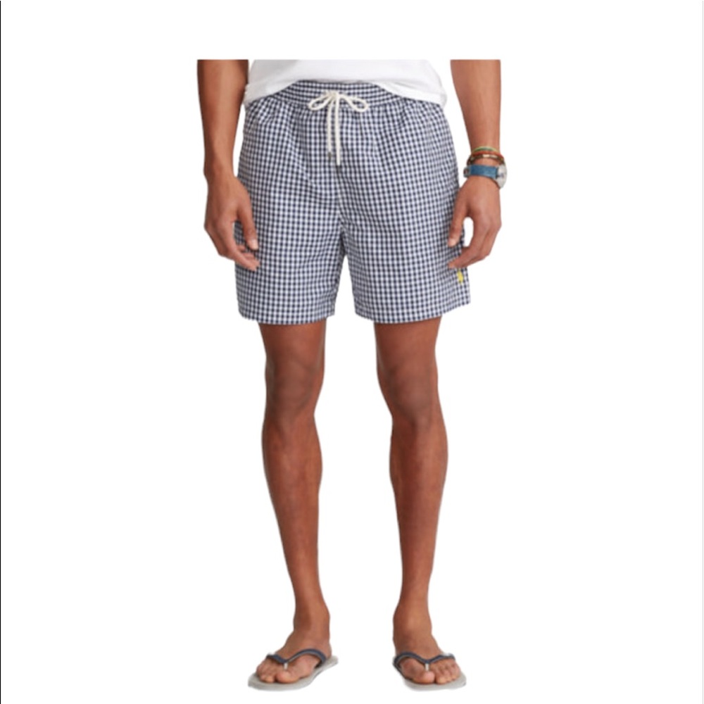 Polo Gingham Traveler Swim Shorts